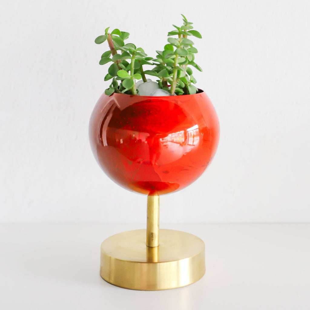 Marbled Red Lifted Loa Planter