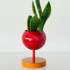 Marbled Red & Orange Lifted Loa Planter
