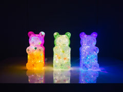 Neon Green Glow-in-the-dark Nightlight Bear