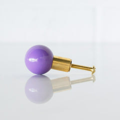 Pastel Purple Gumball drawer pull or knob for furniture, bathroom vanities, kitchens, and cabinets