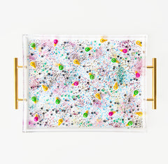 Pink, Green, & Gold Christmas Tray