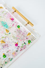 Pink, Green, & Gold Christmas Tray