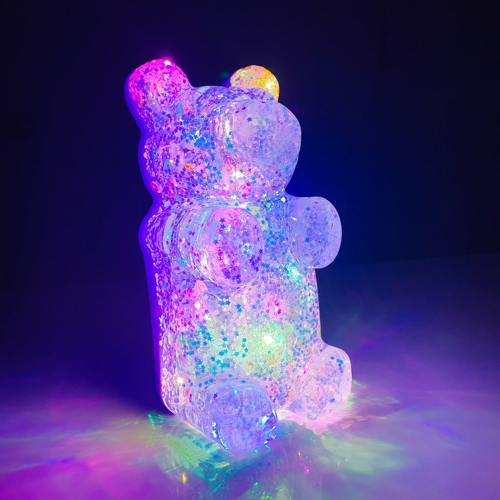 Purple Glow-in-the-dark Nightlight Bear