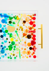 Rainbow Sequin Tray Small