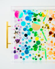 Rainbow Sequin Tray Small