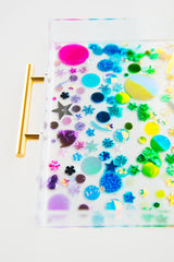 Rainbow Sequin Tray Small