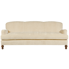 ivory english roll arm traditional styled velvet sofa in luxurious velvet fabric