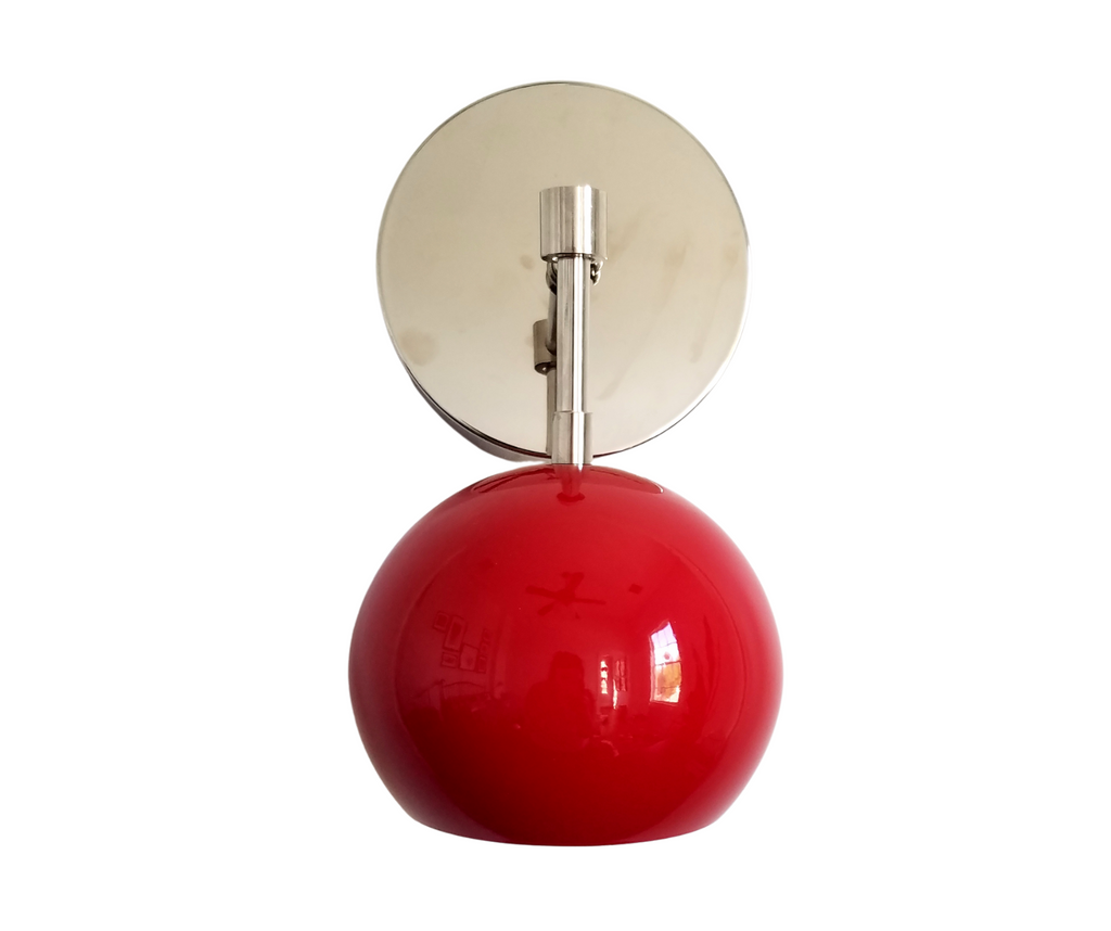 Loa Sconce with Red Shade