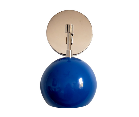 Loa Sconce with Mediterranean Blue Shade
