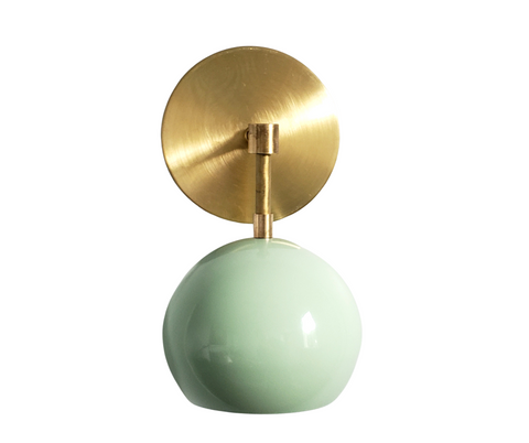 Loa Sconce with Mint Shade