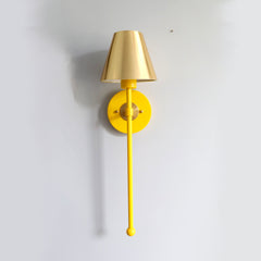 Yellow Accent Light with gold shade