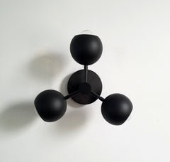 matte black ball fixture midcentury modern lighting wall sconce chandelier matte black hardware