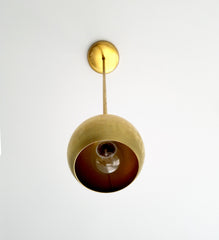 simple brass pendant eyeball shade brass lighting brass pendant light sazerac stitches
