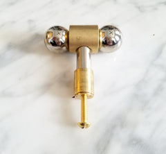 brass chrome ball drawer pull knob modern hardware