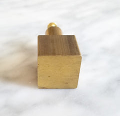 brass square jackson drawer knob pull gold tone cabinet hardware kitchen