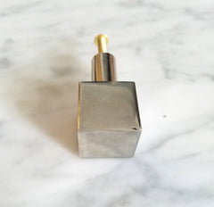 chrome cube shaped small kitchen cabinet knob furniture hardware