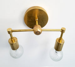 modern wall sconce brass bathroom lighting contemporary design