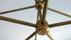 Brass sputnik chandelier modern lighting