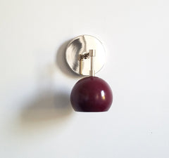 chrome and blackberry wall lighting sconce