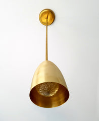 modern cone pendant light industrial style pendant raw brass chrome black matte kitchen pendant