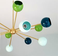 orion chandelier mid century design modern sputnik colorful lighting italian inspired