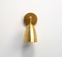 raw brass modern contemporary wall sconce modern light fixture