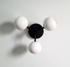 white and black scandinavian style modern lighting wall sconce chandelier flushmont lighting fixture
