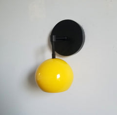 yellow and black bumblebee wall sconce modern childrens decor lighting wall light fixture
