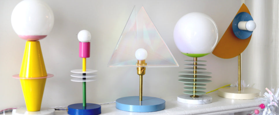 Colorful and modern table lamps
